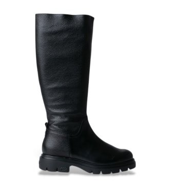 Wonders Bottes en cuir Bones 04 noir