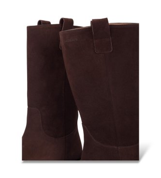 Wonders Botas de Couro Charme castanho
