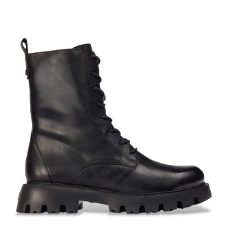 Wonders Goodfly 10 leren laarzen zwart