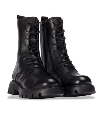 Wonders Goodfly 10 leren laarzen zwart