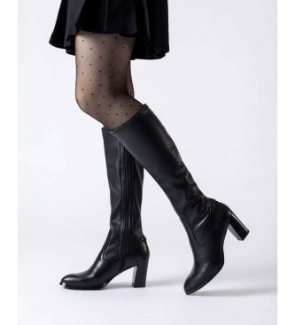 Wonders Botas de couro Melina preto