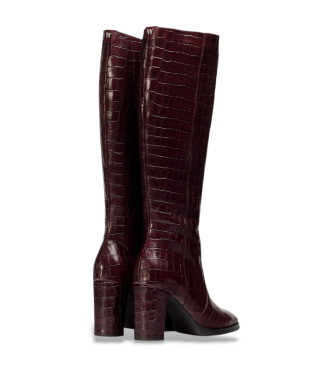 Wonders Bordowe buty Treze