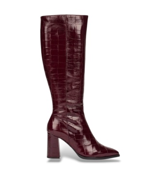 Wonders Aurora Lederstiefel 42 Bordeaux
