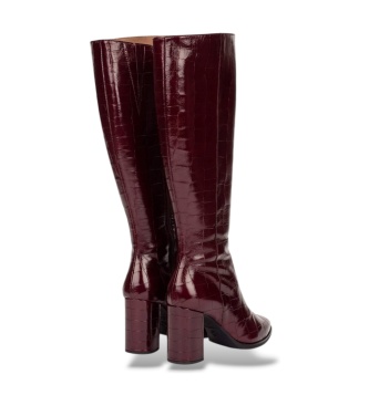 Wonders Aurora Lederstiefel 42 Bordeaux