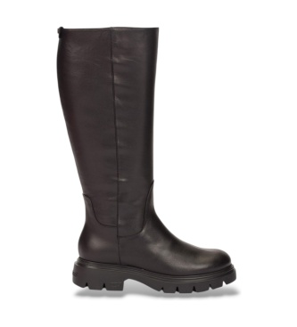 Wonders Bones 17 Black Leather Boots