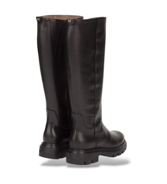 Wonders Bones 17 Black Leather Boots