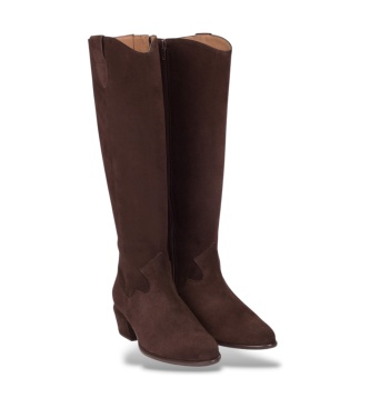 Wonders Fei 11 Lederstiefel Braun