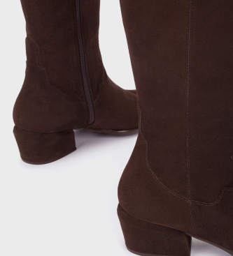Wonders Fei 11 Lederstiefel Braun