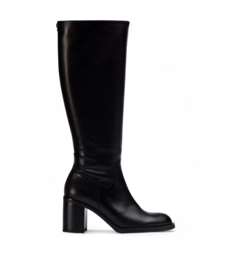 Wonders Botas de couro mate preto