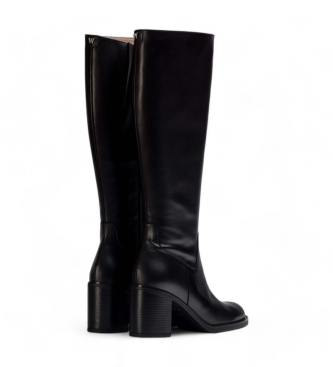 Wonders Bottes en cuir Matt noir