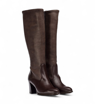 Wonders Stivali in pelle marrone Melina