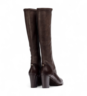 Wonders Stivali in pelle marrone Melina