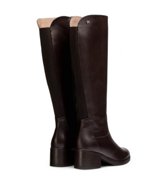 Wonders Botas de Piel Melissa marrn