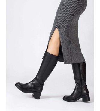 Wonders Botas de Piel Noa negro