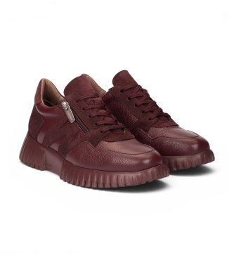 Wonders Sneakers in pelle Wild granata
