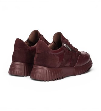 Wonders Sneakers in pelle Wild granata