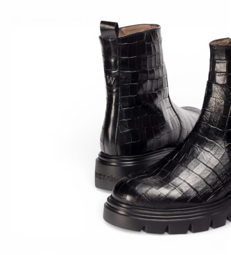 Wonders Botins Austral Oregon preto