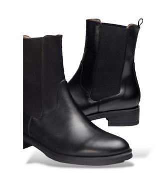 Wonders Bottines en Cuir Codigree 84 Noir
