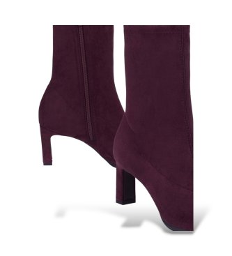 Wonders Botins de Couro Cervojet grená