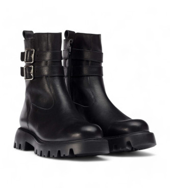 Wonders Bottines en cuir Pura noir