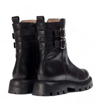 Wonders Bottines en cuir Pura noir