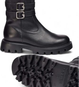 Wonders Bottines en cuir Pura noir