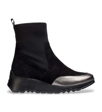 Wonders Bottines en cuir Singapour noir