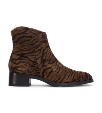 Wonders Lederstiefeletten Bonjour 01 braun