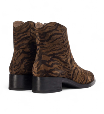 Wonders Lederstiefeletten Bonjour 01 braun