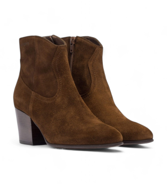 Wonders Bottines en cuir de canne marron