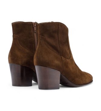 Wonders Bottines en cuir de canne marron