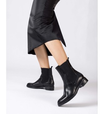 Wonders Bottines en Cuir Codigree 84 Noir