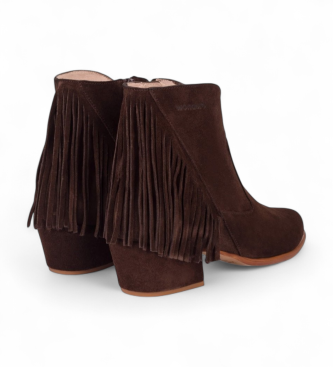 Wonders Stivaletti in pelle marrone Fei 05