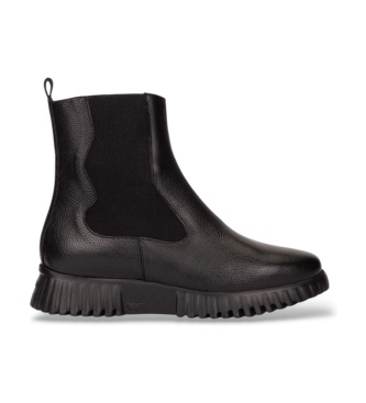 Wonders Flexfly 22 læderstøvler sort