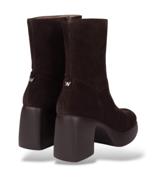 Wonders Botines de Piel Lady 101 Marrón