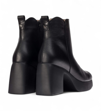 Wonders Lady 81 Lederstiefeletten schwarz