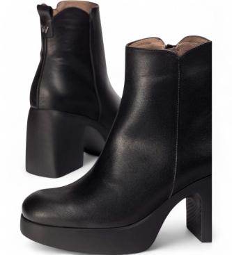Wonders Lady 81 Lederstiefeletten schwarz