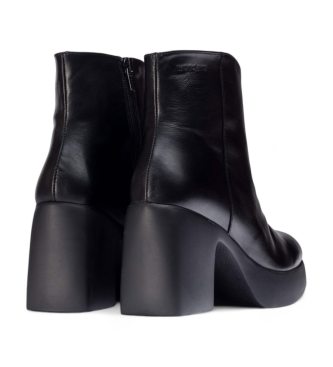 Wonders Paros Leather Ankle Boots noir