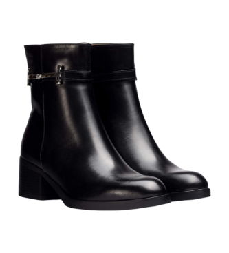 Wonders Parrast Leather Ankle Boots noir