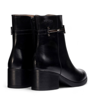 Wonders Parrast Leather Ankle Boots preto