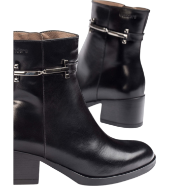 Wonders Parrast Leather Ankle Boots noir