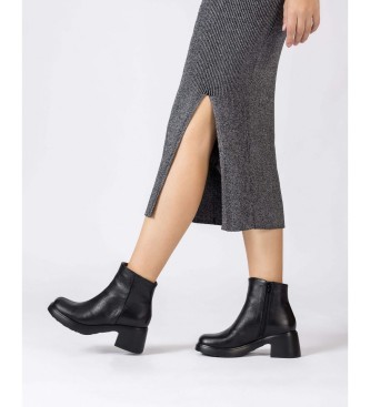 Wonders Bottines en cuir Rubi noir