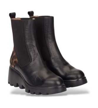 Wonders Botines de Piel Toronto 34 Negro