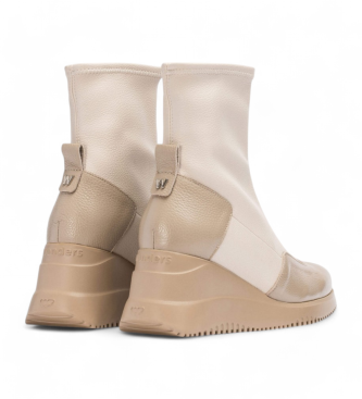 Wonders Bottines en cuir beige India 