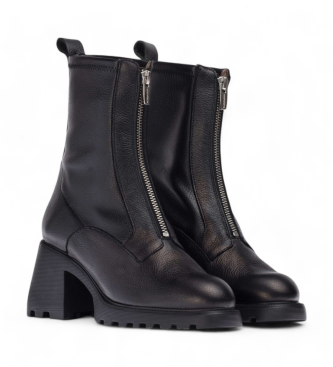 Wonders Bottines en cuir de chevreau noir