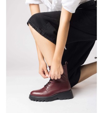 Wonders Bottines en cuir bordeaux Atari