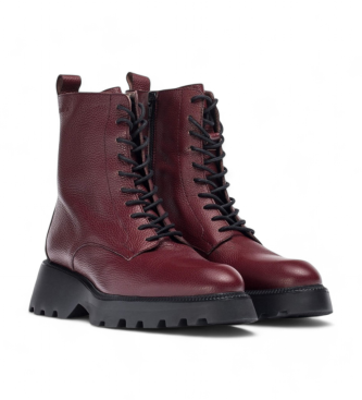 Wonders Bottines en cuir bordeaux Atari