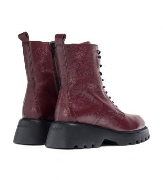 Wonders Bottines en cuir bordeaux Atari