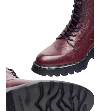 Wonders Bottines en cuir bordeaux Atari