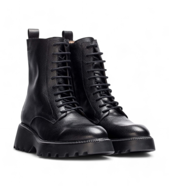 Wonders Atari Leather Ankle Boots black